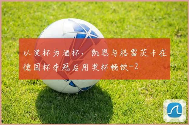 以奖杯为酒杯，凯恩与格雷茨卡在德国杯夺冠后用奖杯畅饮