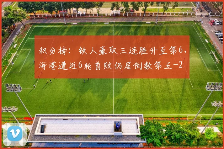 积分榜：铁人豪取三连胜升至第6，海港遭近6轮首败仍居倒数第五